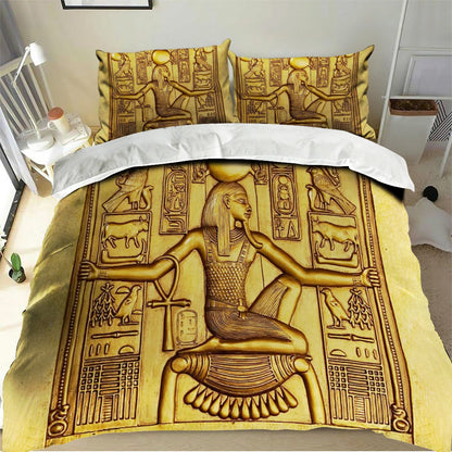 Ancient Egypt Bedding Set-Quilt-HP Arts-Twin-Vibe Cosy™