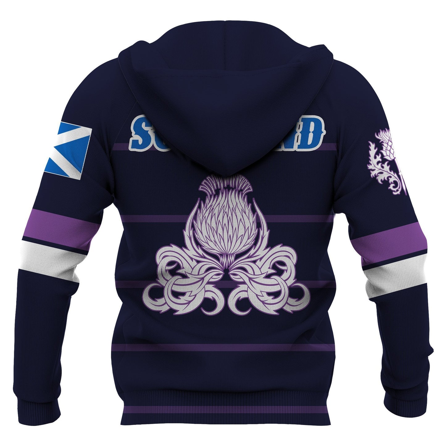Scotland Lion Rampant with Thistle Hoodie-Apparel-HD09-Zip Hoodie-S-Vibe Cosy™