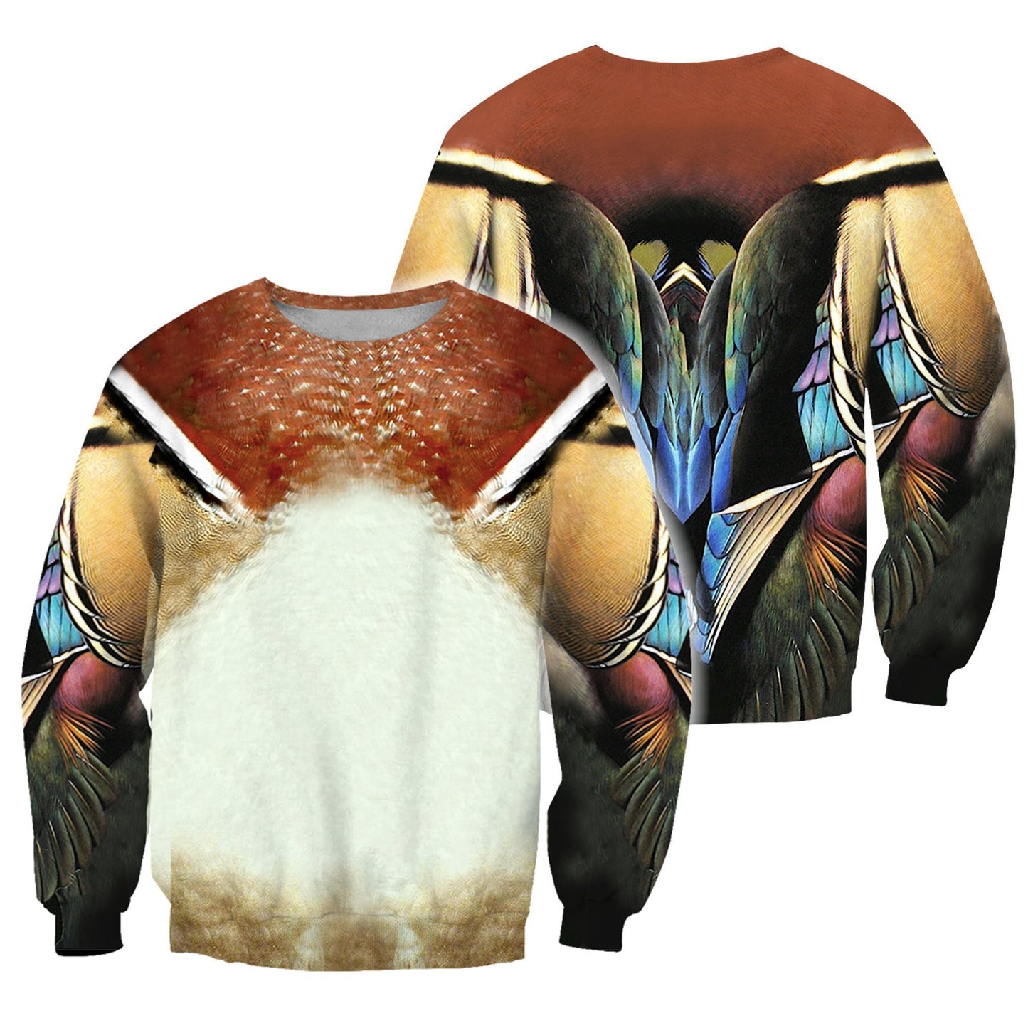 Wood Duck Cover 3D All Over Printed Shirts-Apparel-HP Arts-Sweatshirt-S-Vibe Cosy™