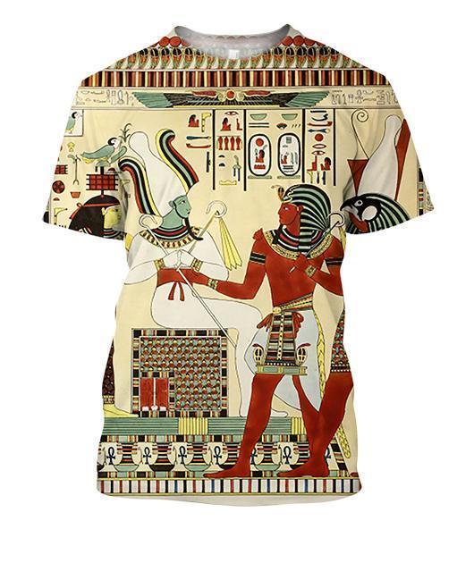 All Over Printed Ancient Egypt Shirts-Apparel-HbArts-T-Shirt-S-Vibe Cosy™