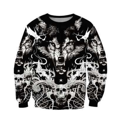 3D All Over Printed Wolf Tattoo Unisex Shirts AM102066