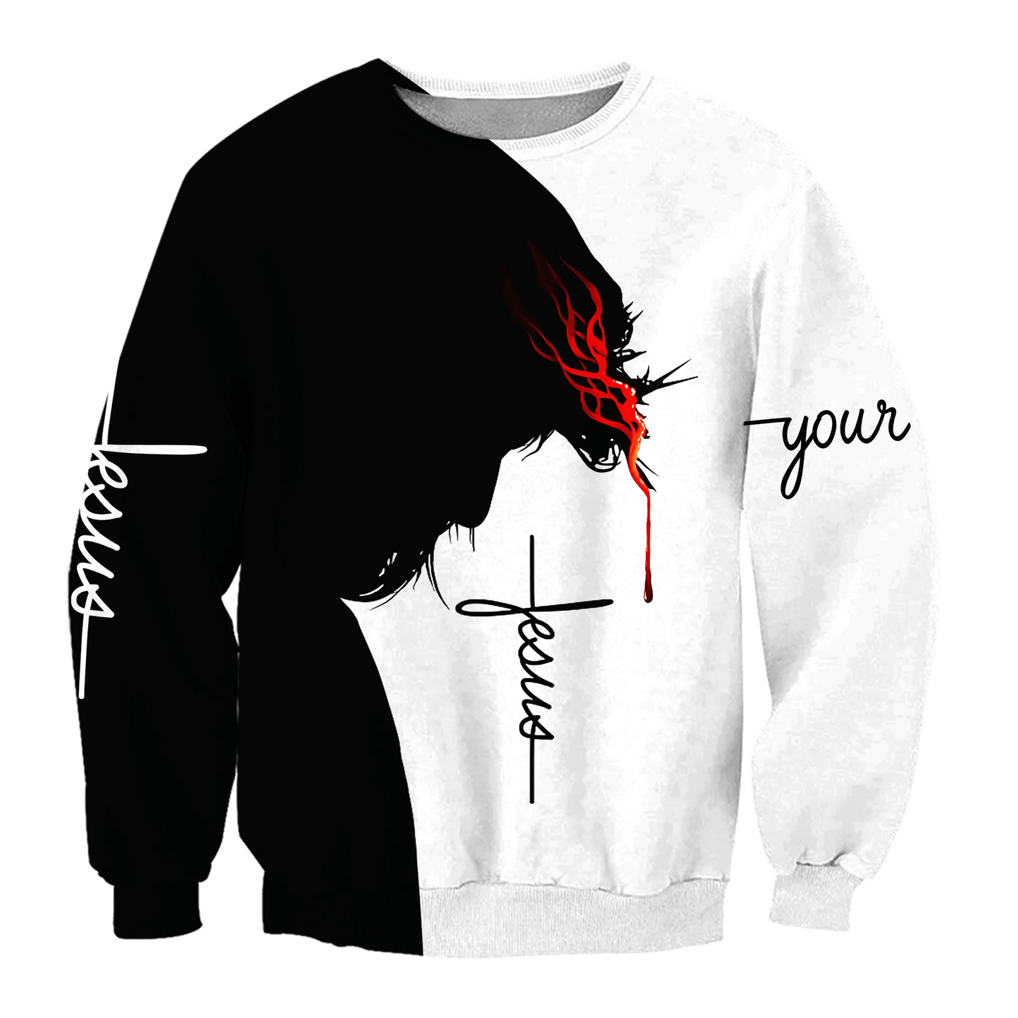 Premium Christian Jesus Catholic Customize Name 3D Printed Unisex Shirts