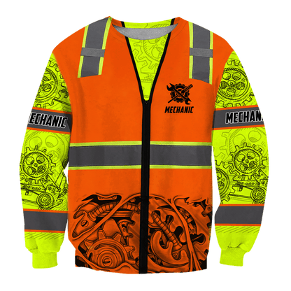 Mechanic 3D All Over Printed Hoodie For Men and Women AM102026