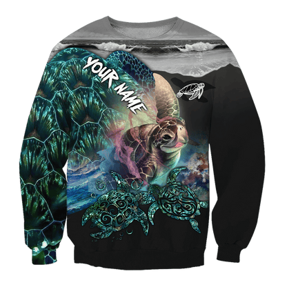 Turtle 3D hoodie shirt for men and women customize name AM102024