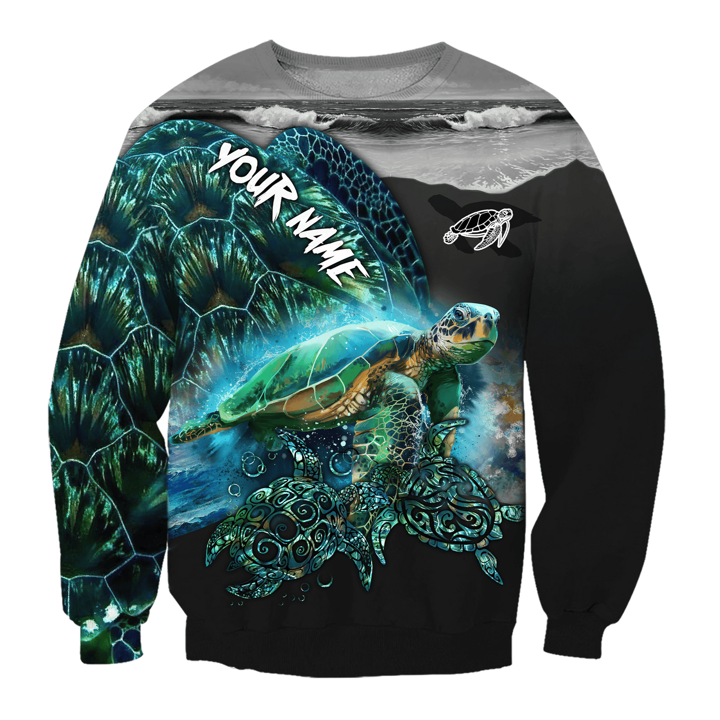 Turtle 3D Hoodie shirt for men and women customize name AM102025