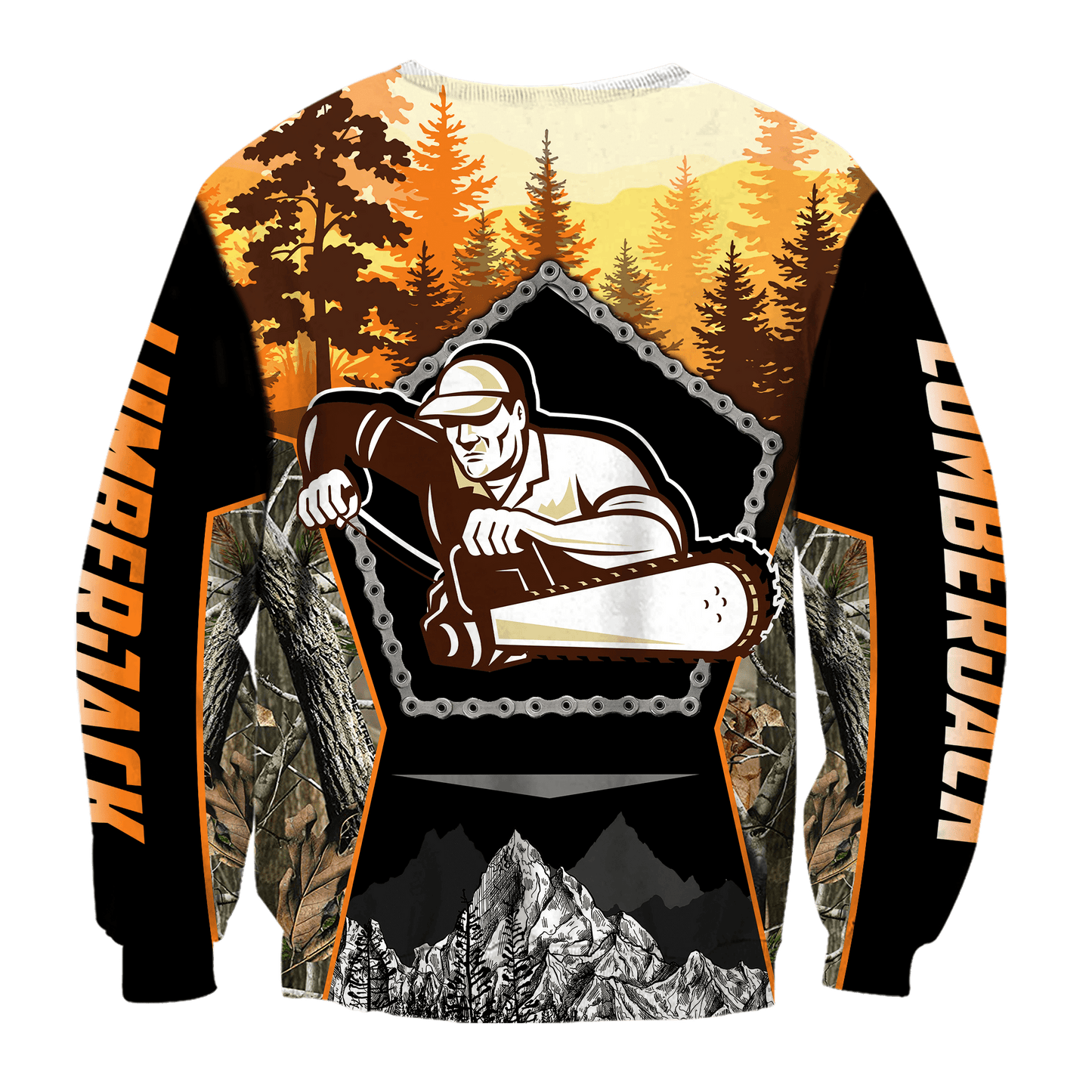 All Over Printed Lumberjack Hoodie AM092042-MEI