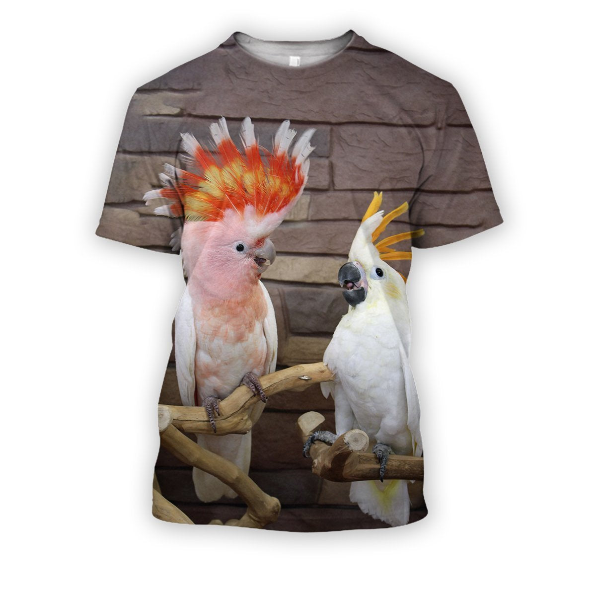 3D Printed Parrots-Apparel-PHL-T-Shirt-S-Vibe Cosy™