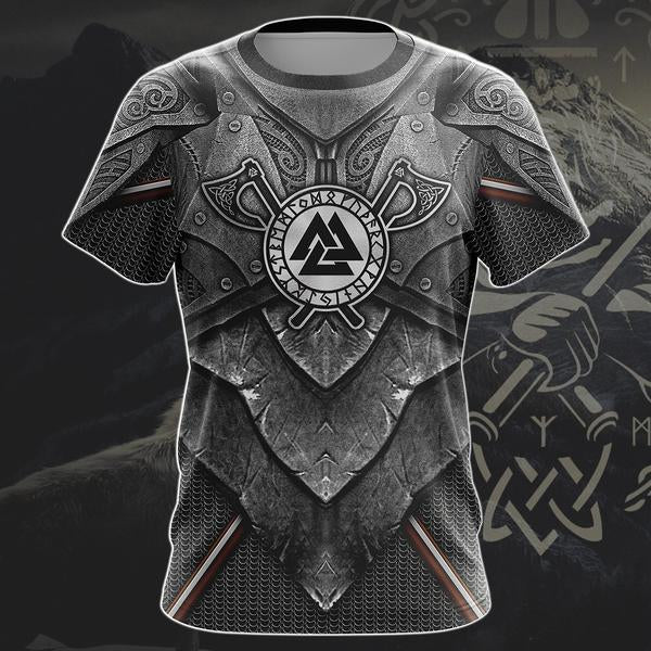 Viking Valknut Symbol Custom Name-Apparel-HP Arts-T-Shirt-S-Vibe Cosy™