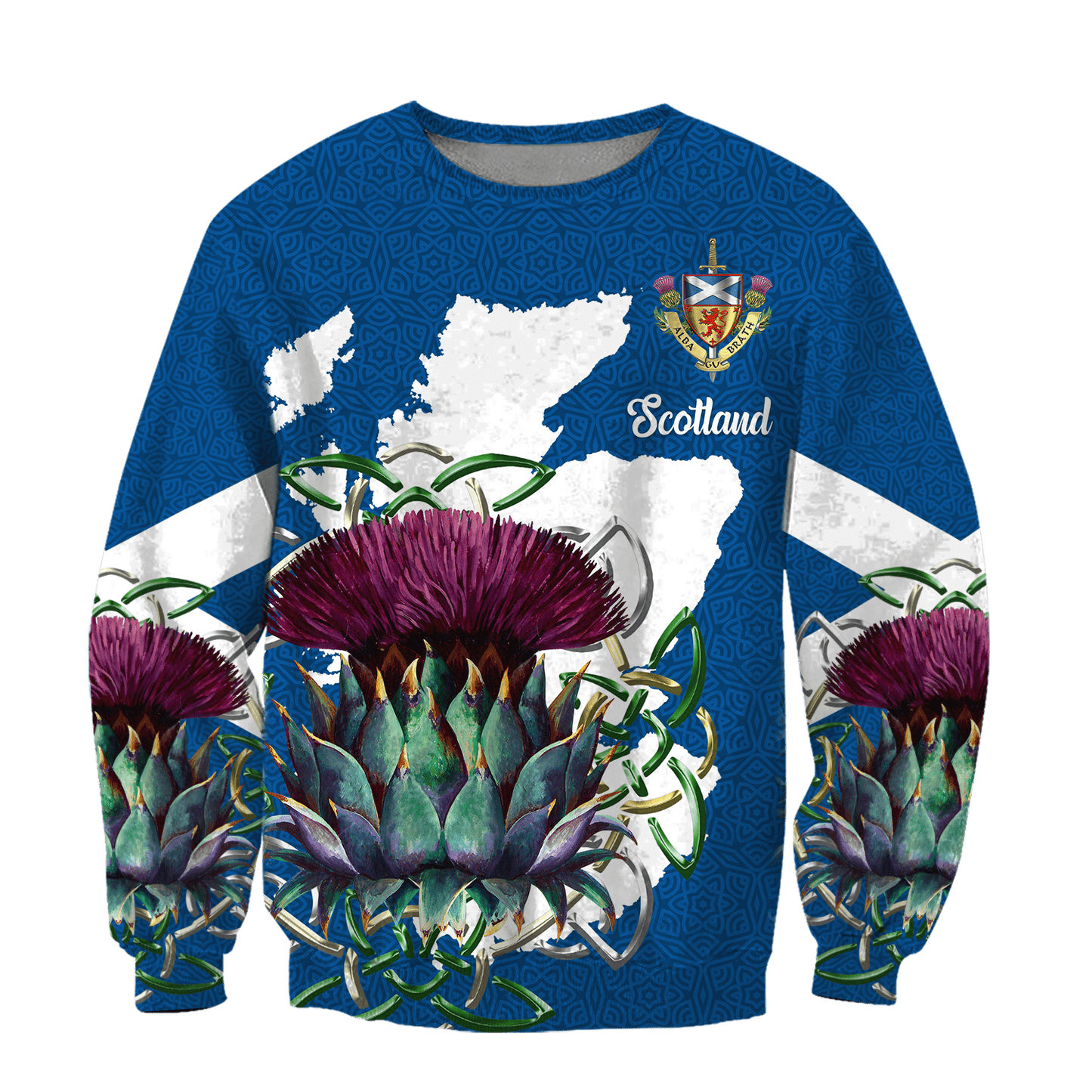 Hoodie Scotland Classic Over Printed Hoodie TP