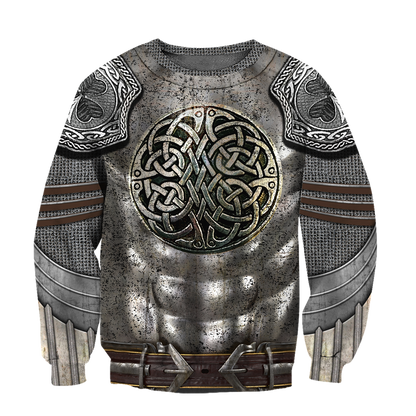 Irish Armor Warrior Knight Chainmail 3D All Over Printed Shirts For Men and Women AM250205-Apparel-TT-Sweatshirts-S-Vibe Cosy™