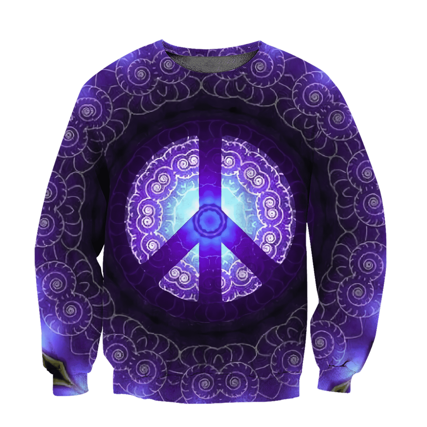 Hippie Peace 3D All Over Printed Hoodie Shirt by SUN AM100301-Apparel-SUN-Sweatshirts-S-Vibe Cosy™