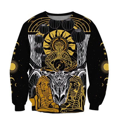 Tarot Cards The Chariot 3D All Over Printed Shirts For Men and Women AM150602-Apparel-TT-Sweatshirts-S-Vibe Cosy™