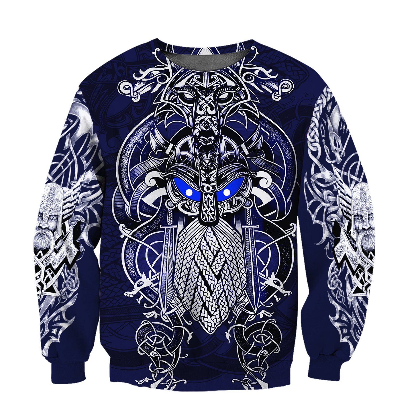 Odin Viking Tattoo Style-Apparel-HP Arts-SweatShirt-S-Vibe Cosy™