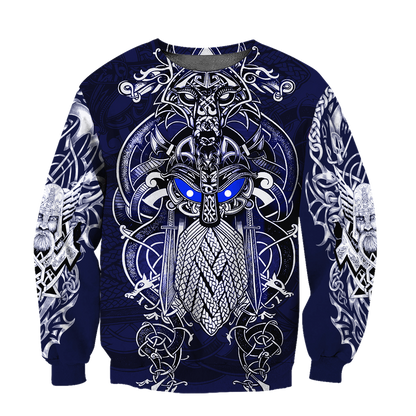 Odin Viking Tattoo Style-Apparel-HP Arts-SweatShirt-S-Vibe Cosy™