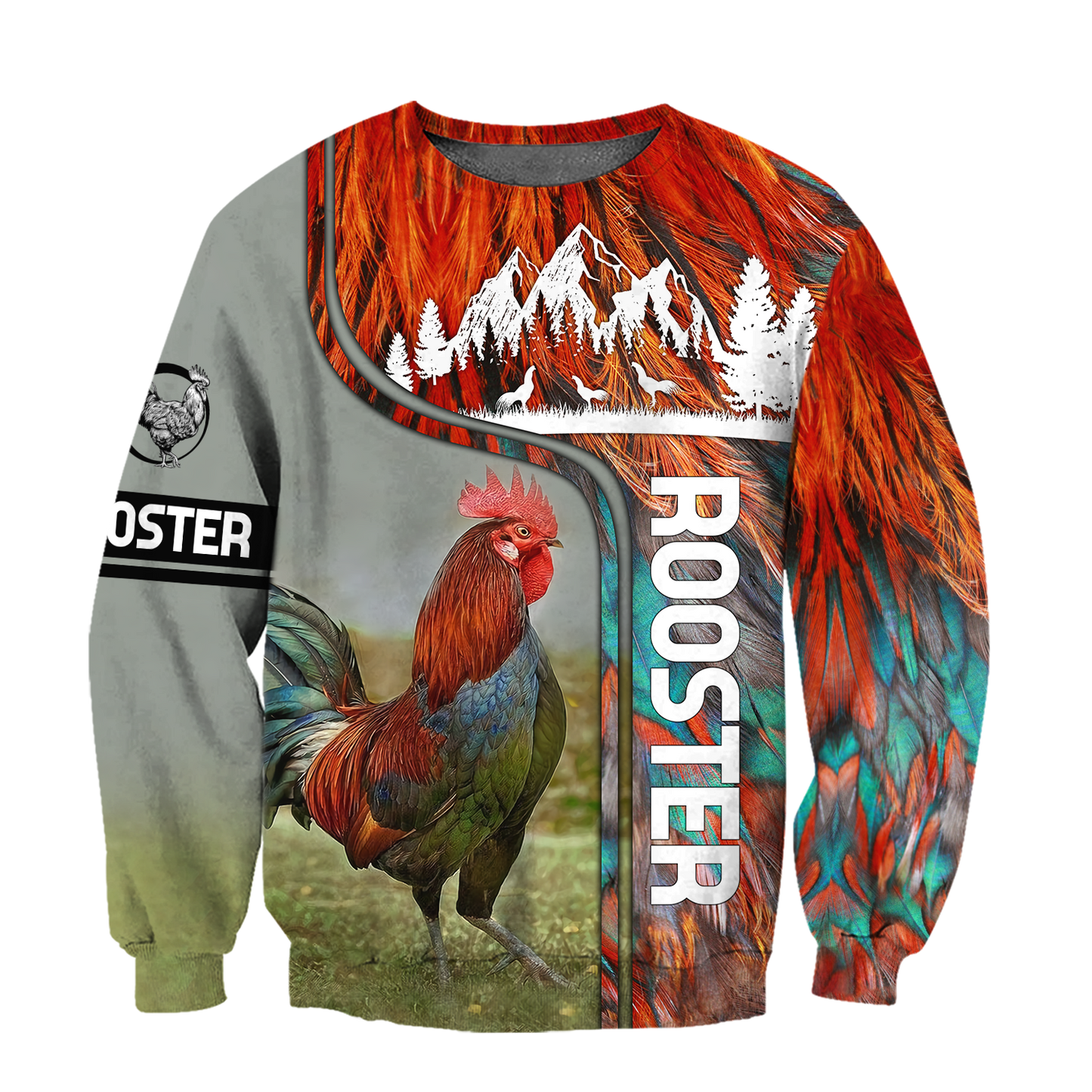 Rooster 3D All Over Printed Shirts for Men and Women AM030103-Apparel-TT-Sweatshirts-S-Vibe Cosy™