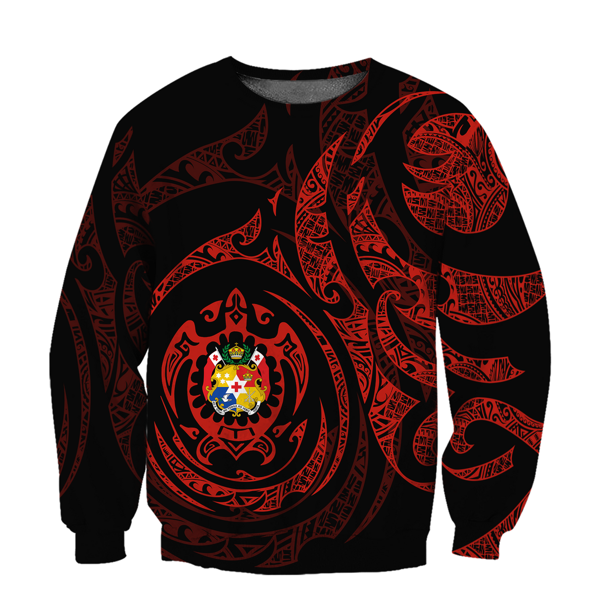 Tonga in My Heart Polynesian Tattoo Style 3D Printed Shirts AM190201-Apparel-TT-Sweatshirts-S-Vibe Cosy™