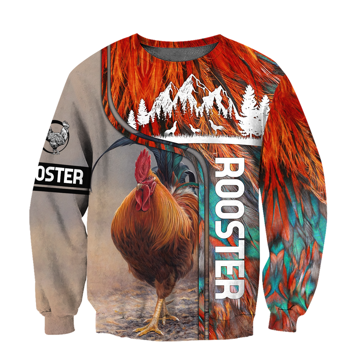 Rooster 3D All Over Printed Shirts for Men and Women AM030102-Apparel-TT-Sweatshirts-S-Vibe Cosy™