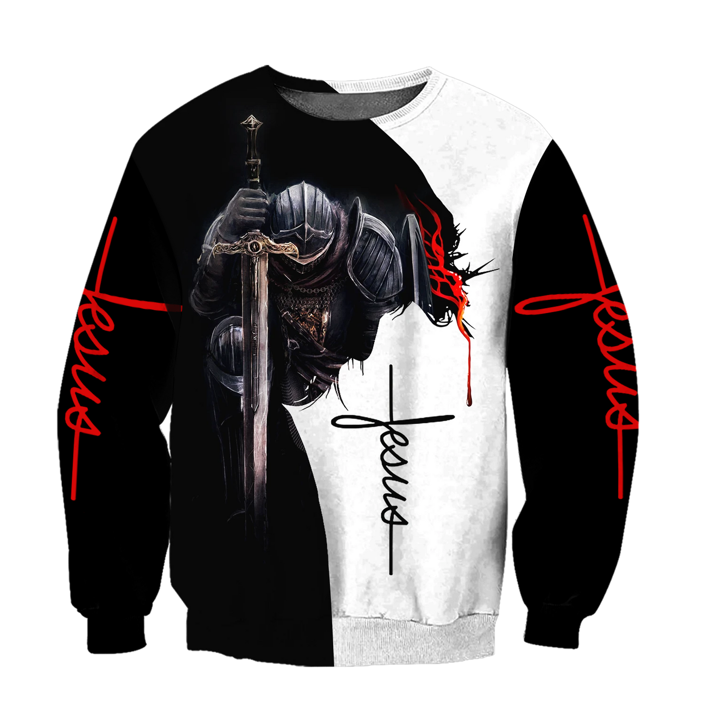 The Devil Saw Me With My Head Down And Thought He'd Won Until I Said Amen-Apparel-HP Arts-Sweatshirt-S-Vibe Cosy™