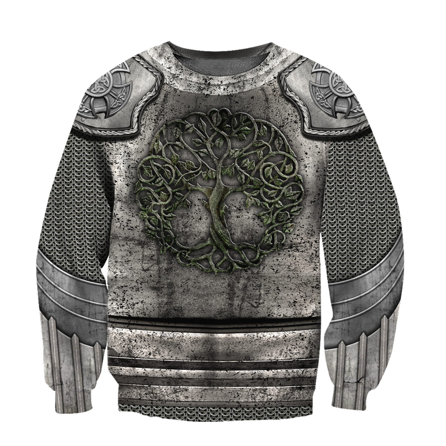 Irish Armor Knight Warrior Chainmail 3D All Over Printed Shirts For Men and Women AM280202-Apparel-TT-Sweatshirts-S-Vibe Cosy™
