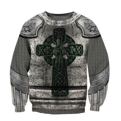 Irish Armor Warrior Knight Chainmail 3D All Over Printed Shirts For Men and Women AM270201-Apparel-TT-Sweatshirts-S-Vibe Cosy™