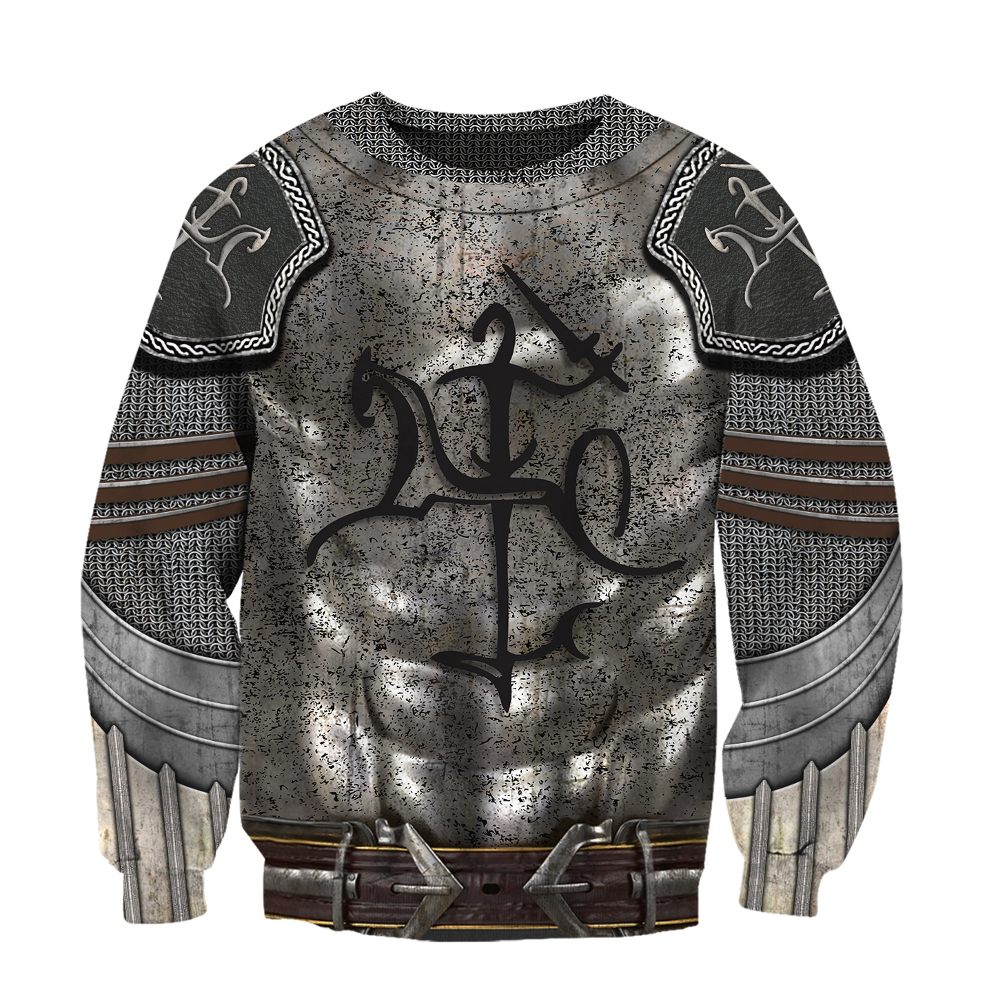 Lithuania Armor Knight Warrior Chainmail 3D All Over Printed Shirts For Men and Women AM120301-Apparel-TT-Sweatshirts-S-Vibe Cosy™