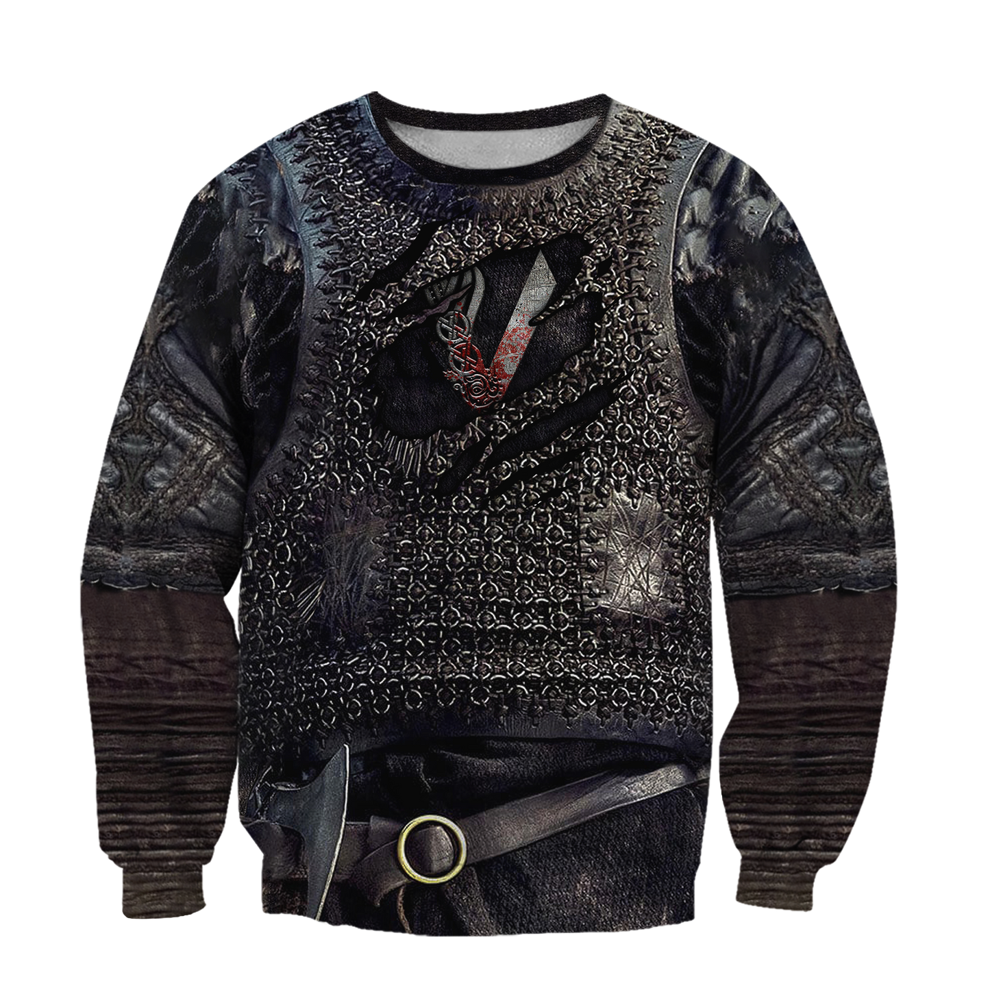 3D All Over Printed Vikings Armor Tops-Apparel-HP Arts-Sweatshirt-S-Vibe Cosy™