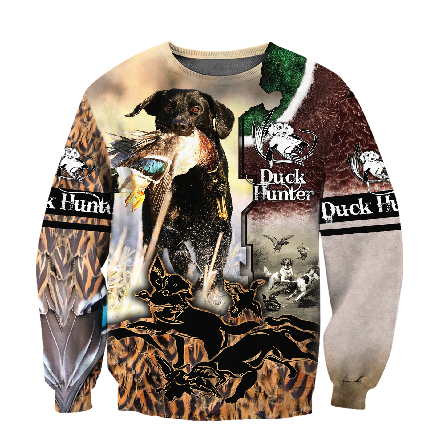 Mallard Duck Hunting 3D Printing Shirts for Men and Women AM020103-Apparel-TT-Sweatshirts-S-Vibe Cosy™