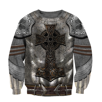 Irish Armor Warrior Chainmail 3D All Over Printed Shirts For Men and Women AM250203-Apparel-TT-Sweatshirts-S-Vibe Cosy™