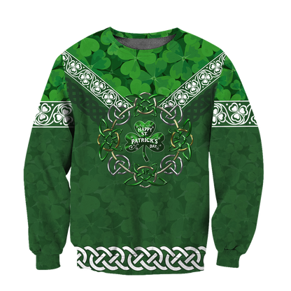 Irish Shamrock 3D All Over Printed Shirts For Men and Women AM270202-Apparel-TT-Sweatshirts-S-Vibe Cosy™