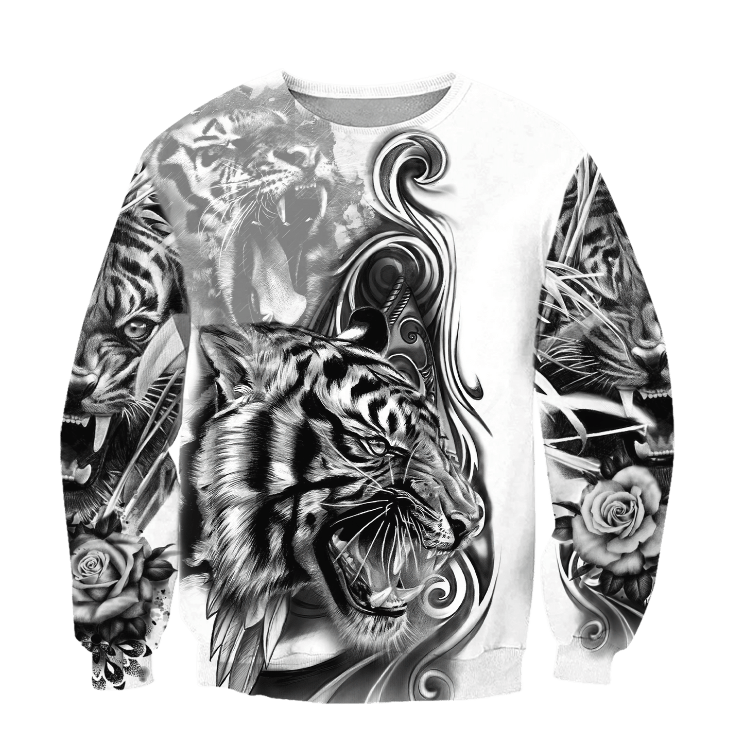 The Great Tiger Tattoo 3D All Over Print  Hoodie