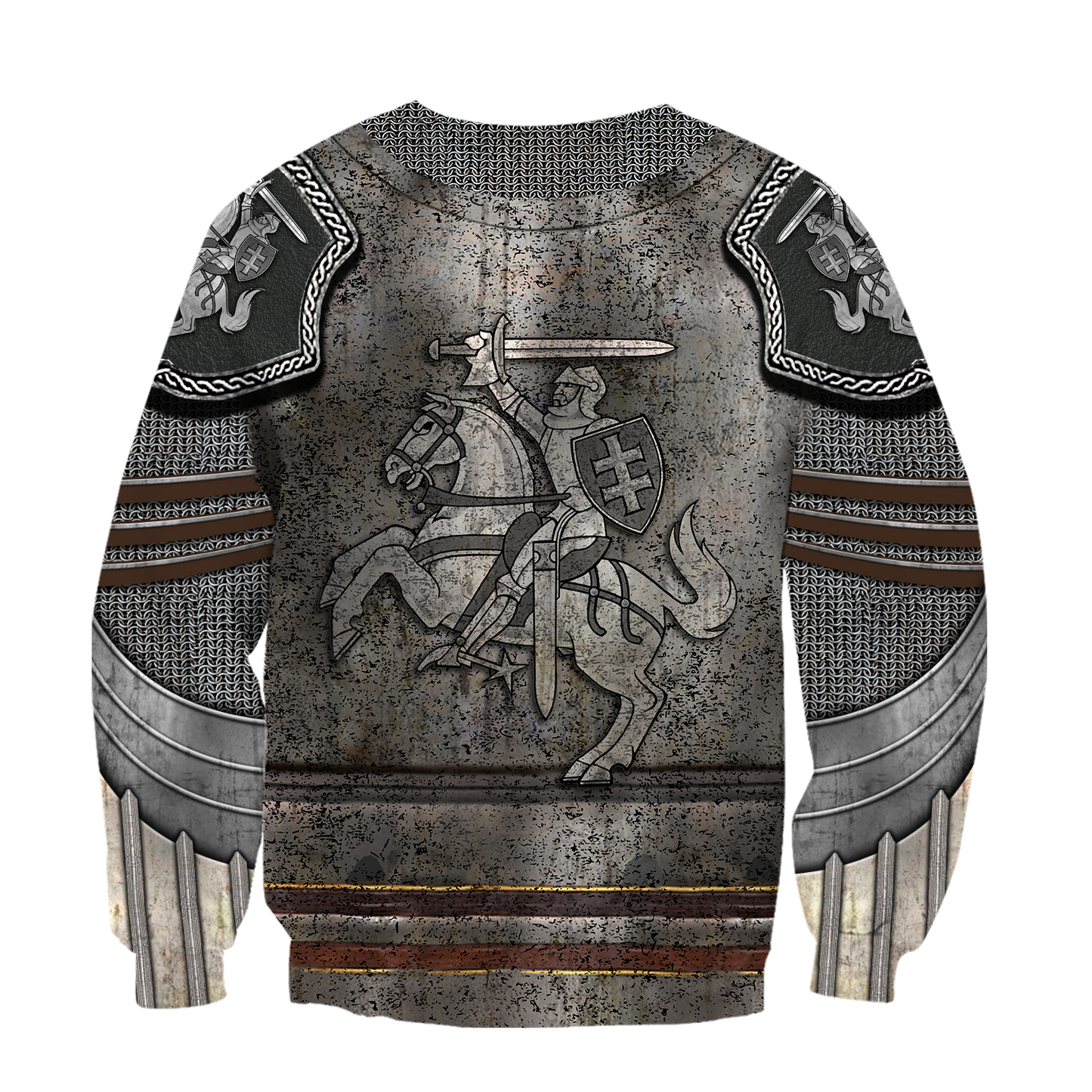 Lithuania Armor Knight Warrior Chainmail 3D All Over Printed Shirts For Men and Women AM120302-Apparel-TT-Hoodie-S-Vibe Cosy™