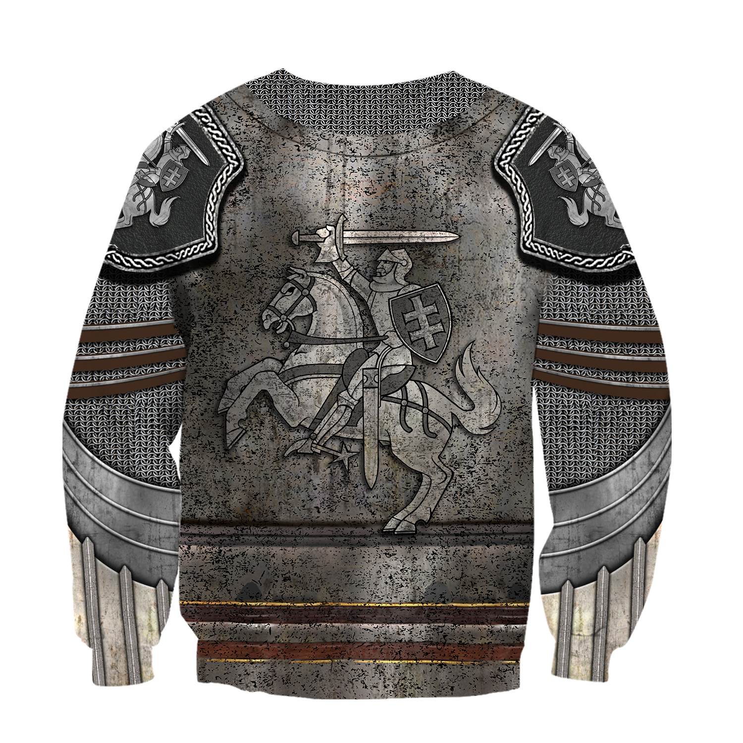 Lithuania Armor Knight Warrior Chainmail 3D All Over Printed Shirts For Men and Women AM120302-Apparel-TT-Hoodie-S-Vibe Cosy™
