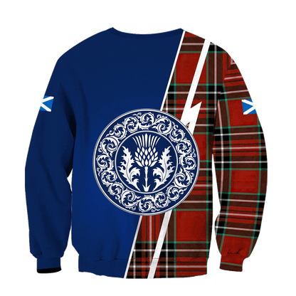 Classical Hoodie Scotland Vintage Over Printed Hoodie