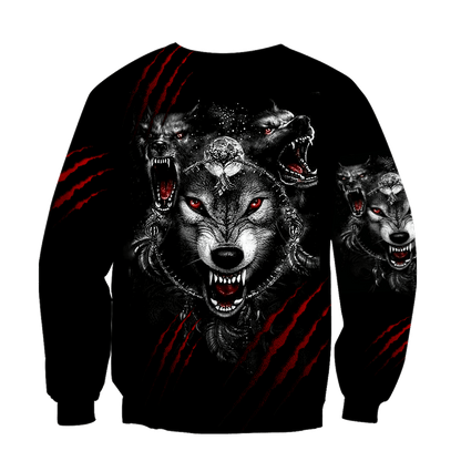 Wolf 3D All Over Printed Hoodie For Men and Women AM082071S1