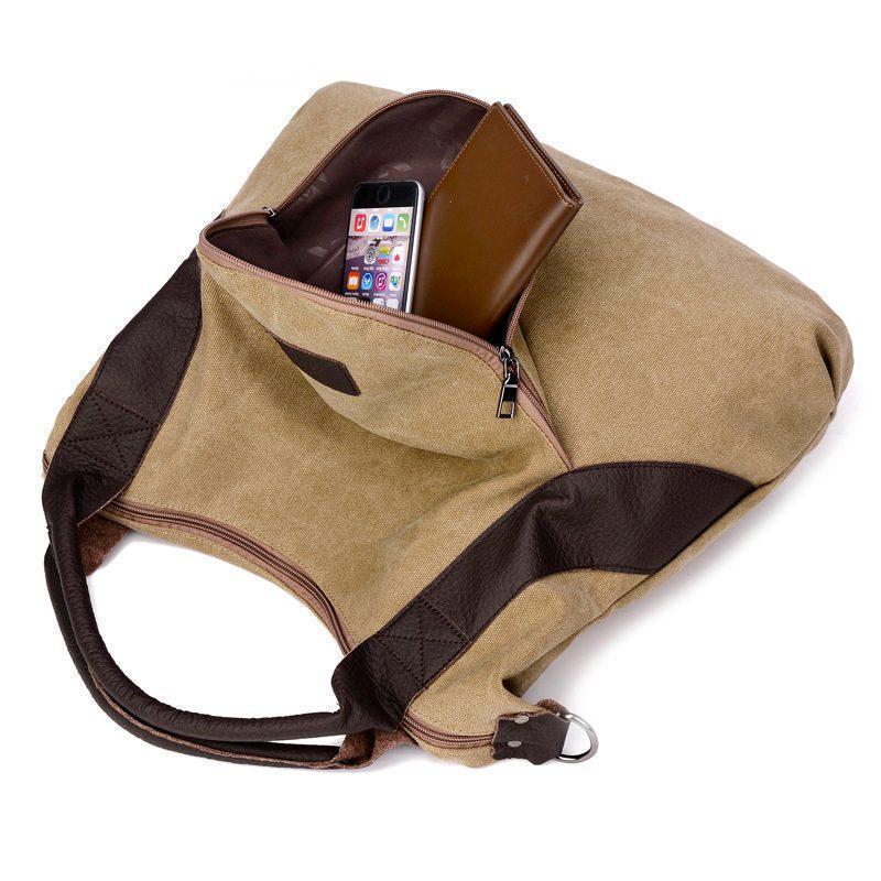 Women's Large Pocket Messenger Handbag-Shoulder Bags-6teenth-Blue-(30cm<Max Length<50cm)-Vibe Cosy™