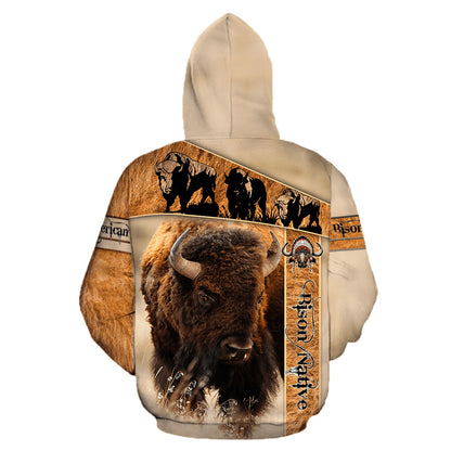 Bison Native American 3D All Over Printed Unisex Shirts
