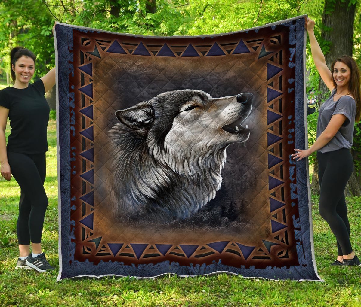 Wolf 3D All Over Printed Blanket