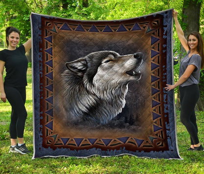 Wolf 3D All Over Printed Blanket
