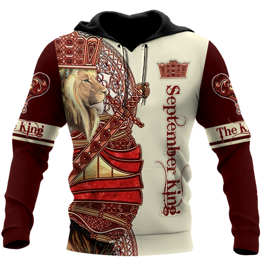 September King Lion 3D All Over Printed Unisex Shirts