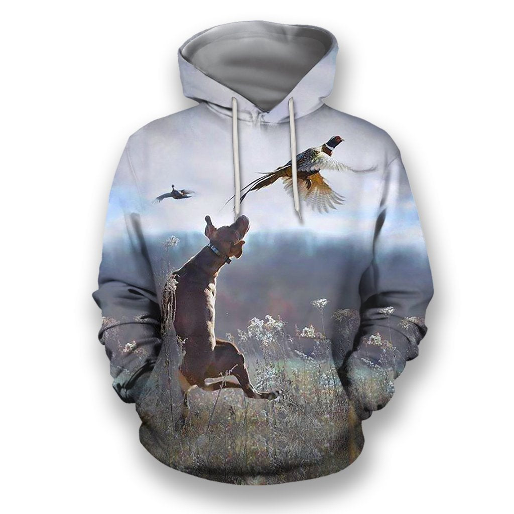 All Over Printed Hunting Dog Shirts-Apparel-HbArts-Hoodie-S-Vibe Cosy™