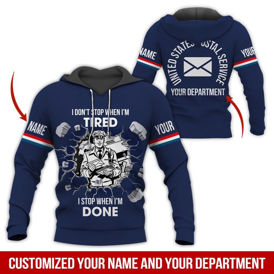 Personalized Name Postal Worker 3D All Over Printed Unisex Shirts