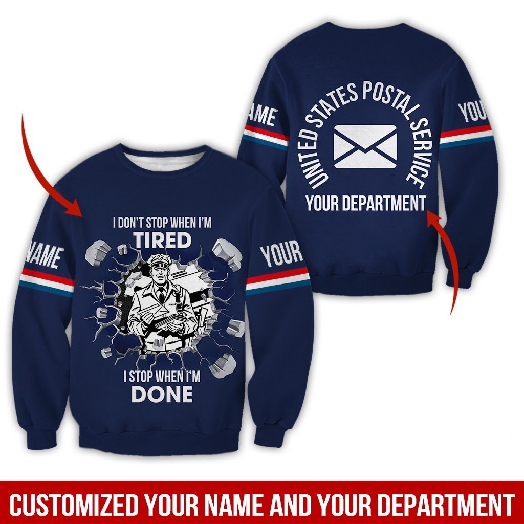 Personalized Name Postal Worker 3D All Over Printed Unisex Shirts