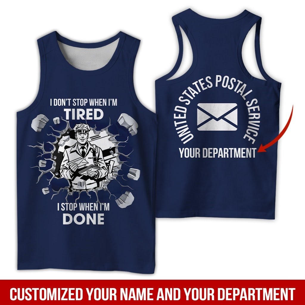 Personalized Name Postal Worker 3D All Over Printed Unisex Shirts
