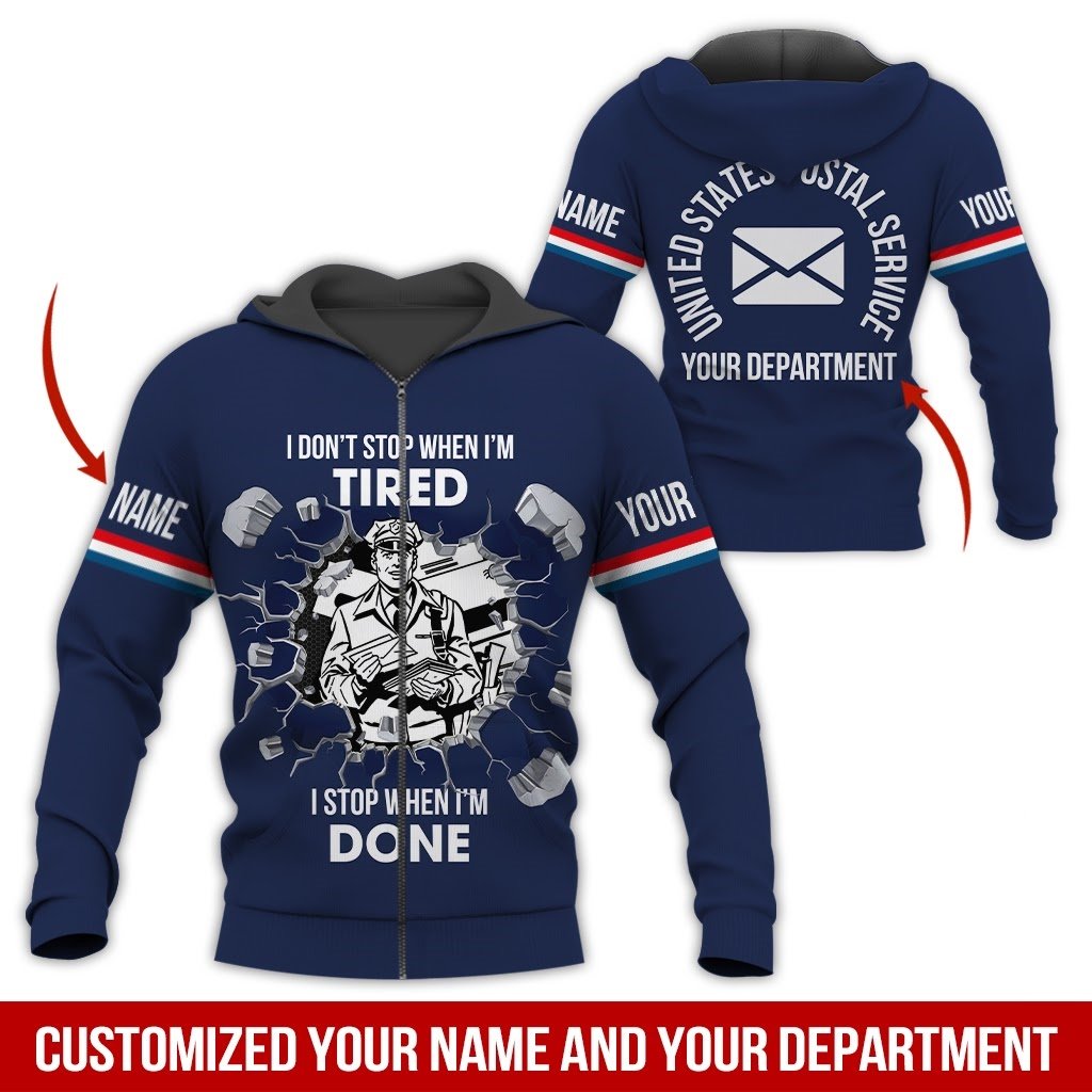 Personalized Name Postal Worker 3D All Over Printed Unisex Shirts