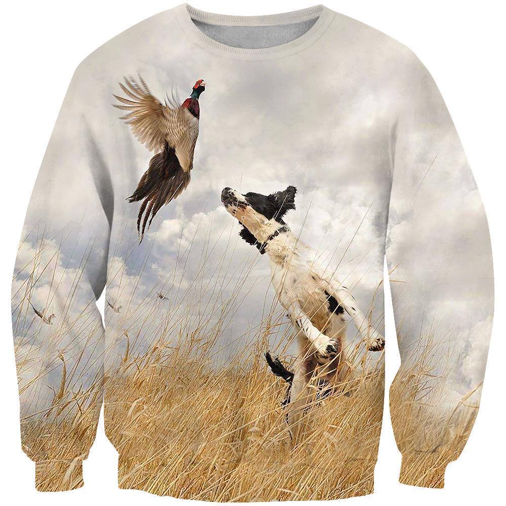 3D All Over Printed Hunting Dog Shirts-Apparel-HbArts-Sweatshirt-S-Vibe Cosy™