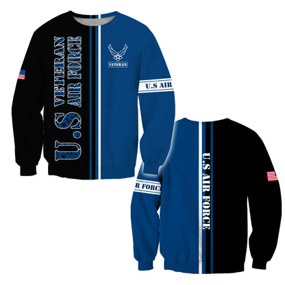 US Veteran Air Force 3D All Over Printed Unisex Shirts
