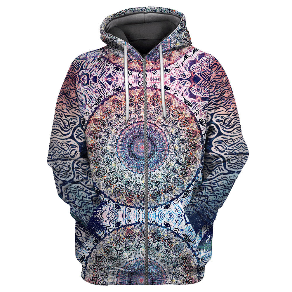 Mandala 3D All Over Printed Unisex Shirts