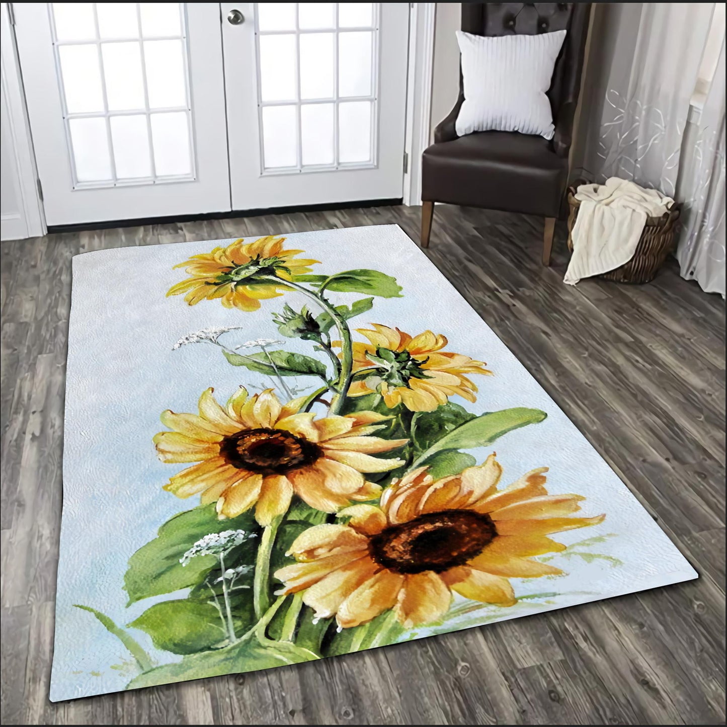 Sunflower Lover Rug DQB07272004-TQH-Rug-TQH-S (3'x5')-Vibe Cosy™