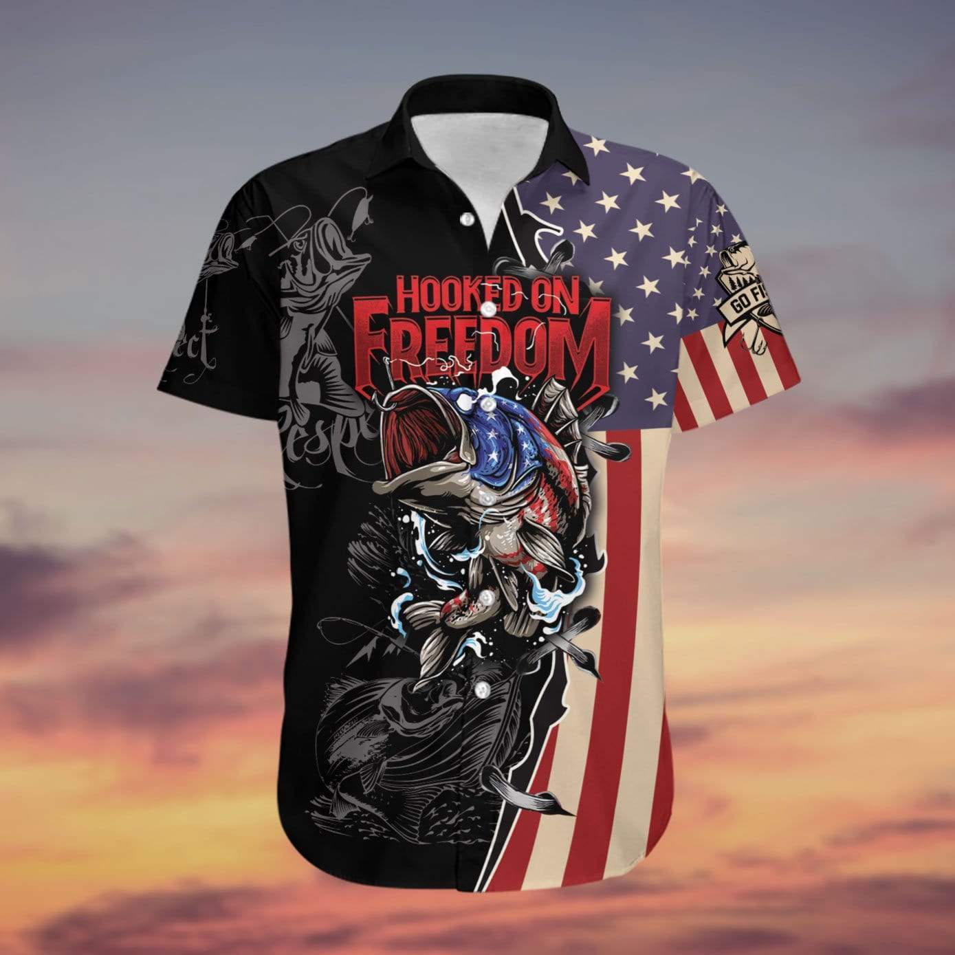 Hooked on freedom Fishing Hawaii Shirt Fishing State