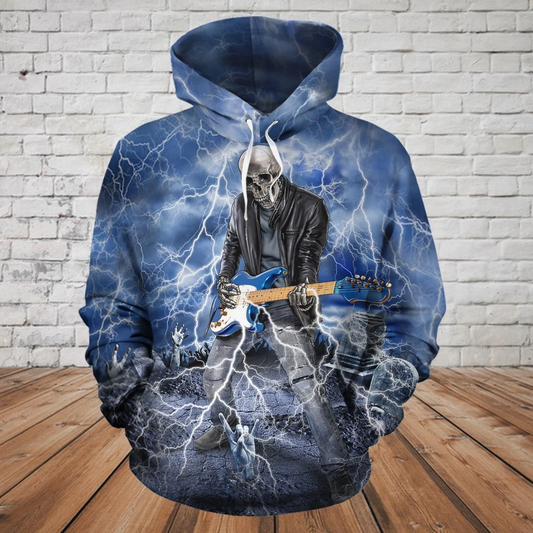 SKULL 3D all over printed Raise The Dead PL05032011-Apparel-PL8386-Hoodie-S-Vibe Cosy™